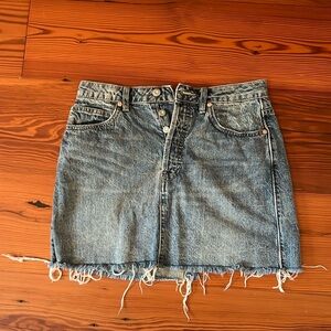 Free People denim skirt